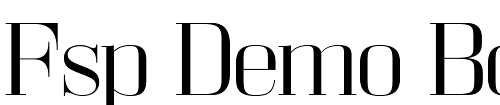 FSP DEMO Bodoni Z37 L Ex Lt Regular font family download free