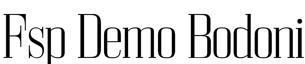 FSP DEMO Bodoni Z37 M Cd Lt Regular font family download free