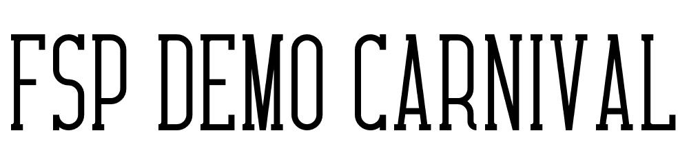 FSP DEMO Carnival VP Regular font family download free