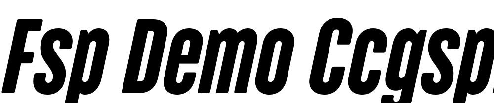 FSP DEMO CcgsPrltCm Drkmd Italic font family download free