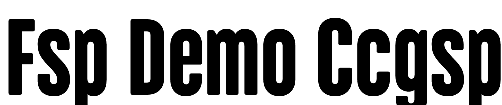 FSP DEMO CcgsPrltCm Drkmd Regular font family download free