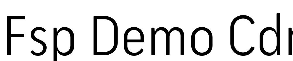 FSP DEMO Cdmm Cndnsd Bk Regular font family download free