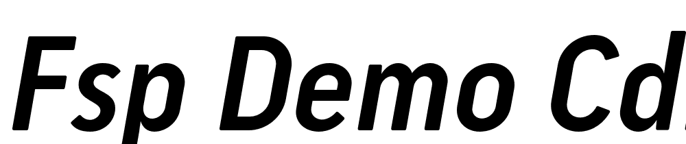 FSP DEMO Cdmm Cndnsd Mdm Italic font family download free