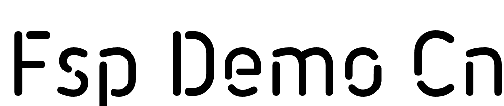 FSP DEMO cnc Stncl Mdm Regular font family download free