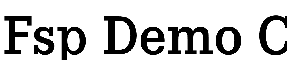 FSP DEMO Corporate E Demi Regular font family download free