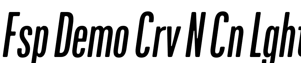 FSP DEMO Crv N Cn Lght tlc Regular font family download free