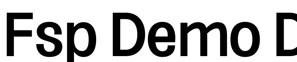 FSP DEMO ddln Mdm Cndnsd Regular font family download free