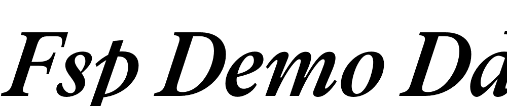 FSP DEMO ddngtn CF Dm Bld Italic font family download free