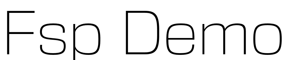 FSP DEMO DDT ExtLt Regular font family download free