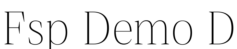 FSP DEMO Debira ExtLt Regular font family download free