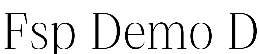 FSP DEMO Debira Light Regular font family download free