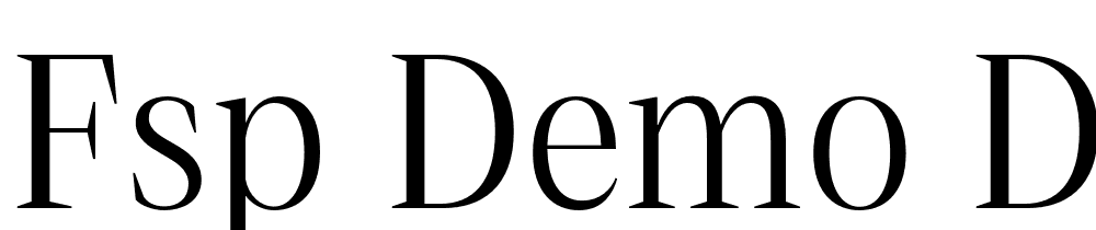 FSP DEMO Debira Regular font family download free