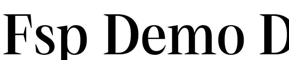 FSP DEMO Debira SemBd Regular font family download free