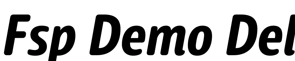 FSP DEMO Delfino Semibold Italic font family download free