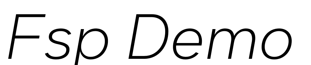 FSP DEMO Dexa Pro ExtLt Italic font family download free