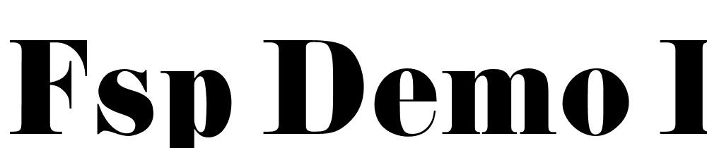 FSP DEMO DidoniURWDReg Regular font family download free