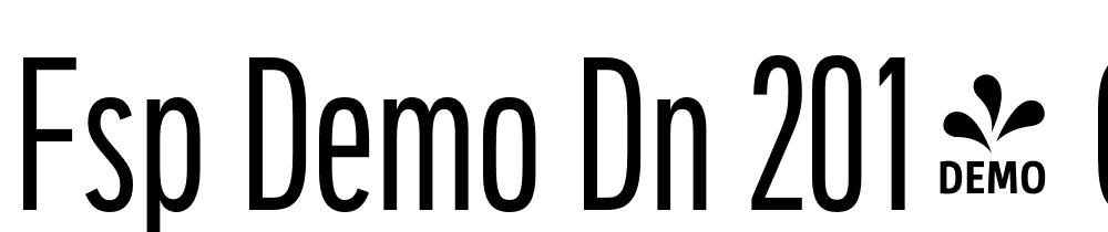 FSP DEMO DN 2014 Cndnsd Lght Regular font family download free