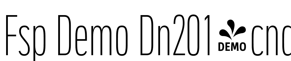 FSP DEMO DN2014CndnsdxtrLght Regular font family download free