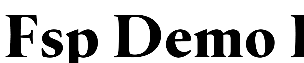 FSP DEMO Dpncl Mdm Blck Regular font family download free