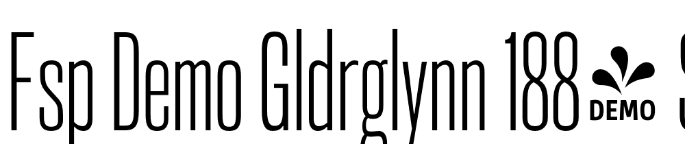 FSP DEMO Gldrglynn 1884 Sq Lt Regular font family download free