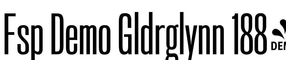 FSP DEMO Gldrglynn 1884 Sq Rg Regular font family download free