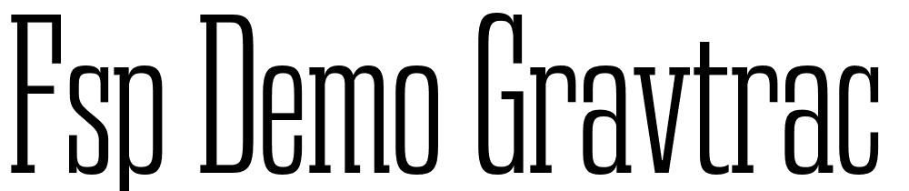 FSP DEMO Gravtrac Cp Lt Regular font family download free