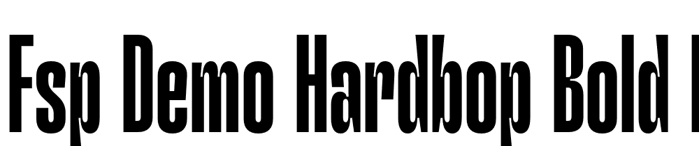 FSP DEMO Hardbop Bold Regular font family download free