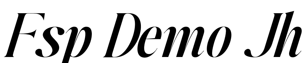 FSP DEMO Jhnns Kpplr SmBd Italic font family download free