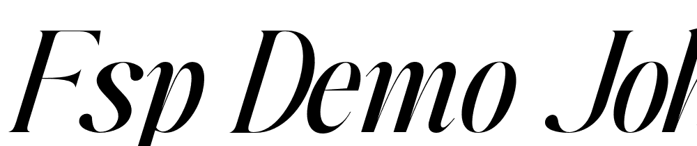 FSP DEMO Johannes Keppler Med Italic font family download free