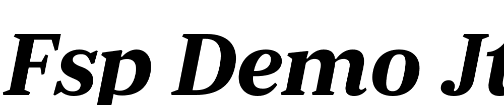 FSP DEMO JT Dr Srf Mdm Italic font family download free