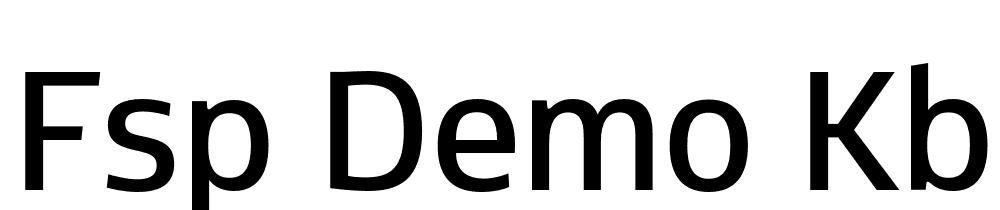 FSP DEMO Kbnhvn CS SmBld Regular font family download free