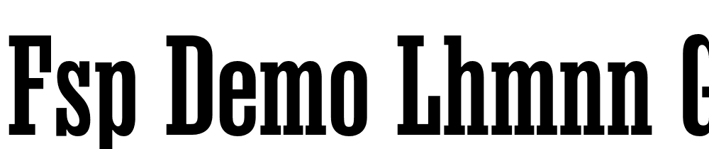 FSP DEMO Lhmnn gyptn Mdm Regular font family download free