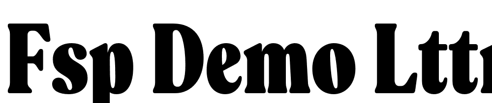 FSP DEMO LttRcltCmprssdBlck Regular font family download free