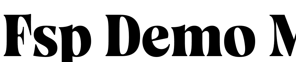 FSP DEMO Mazaeni SemBd Regular font family download free