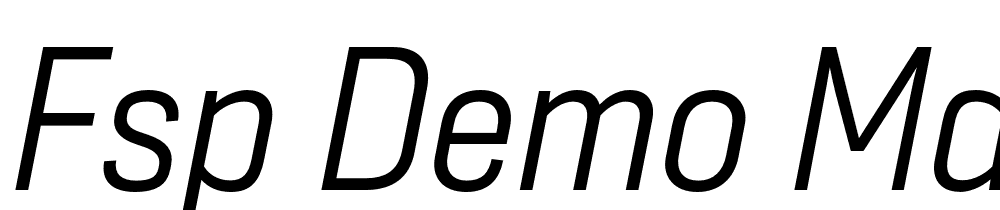 FSP DEMO Mdrn Sns Lght Cnd t Regular font family download free