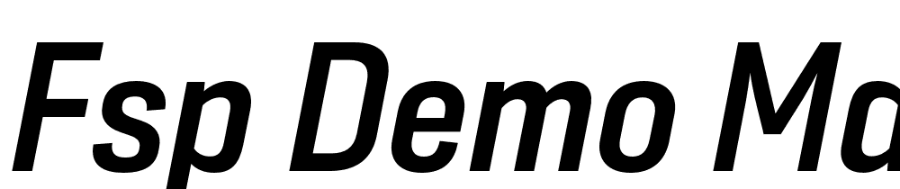 FSP DEMO Mdrn Sns Mdm Cnd t Regular font family download free