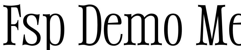 FSP DEMO Meliner Regular font family download free