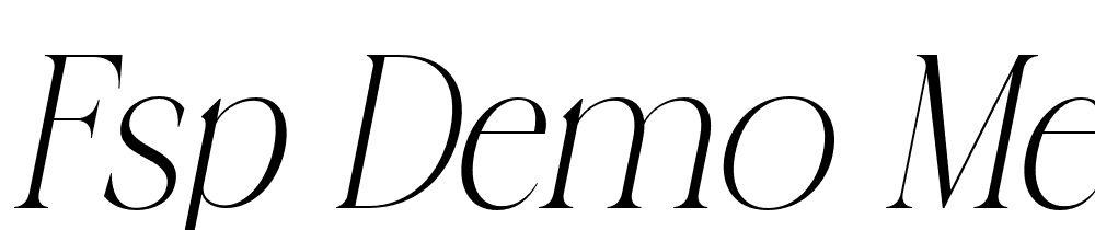 FSP DEMO Merilux Italic font family download free