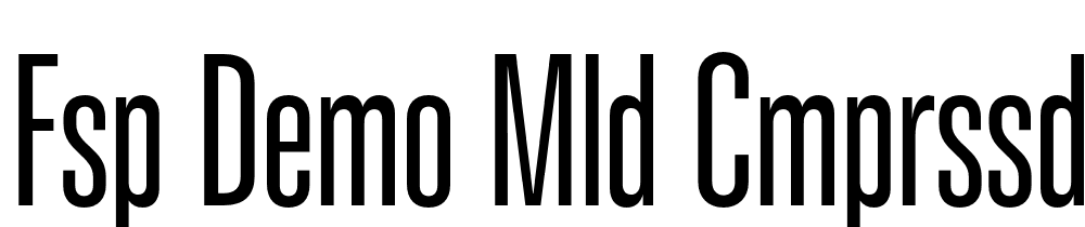 FSP DEMO Mld Cmprssd Smbld Regular font family download free