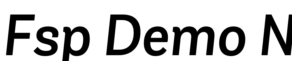 FSP DEMO ndsN lt 1 Mdm t Regular font family download free