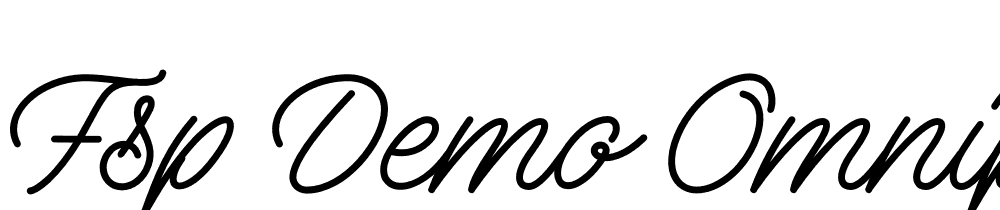 FSP DEMO Omnipop Script Regular font family download free