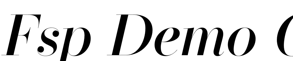 FSP DEMO Operetta 52 Medium Italic font family download free