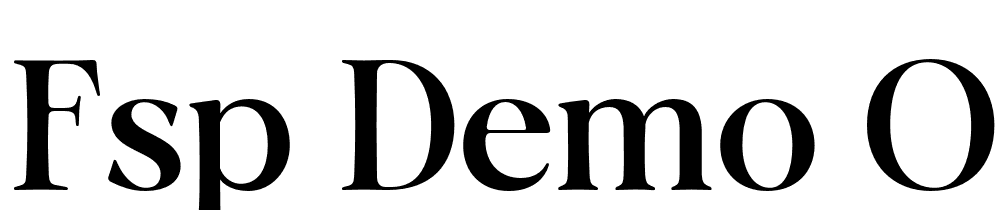 FSP DEMO ov cotin SemBd Regular font family download free