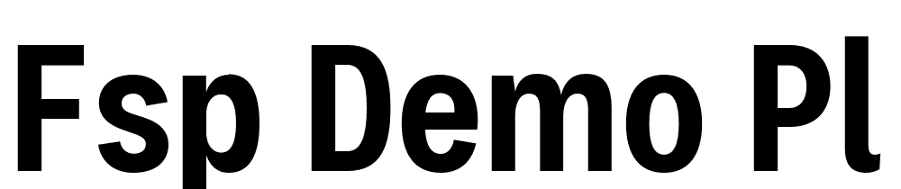 FSP DEMO Pl Cndnsd Smbld Regular font family download free