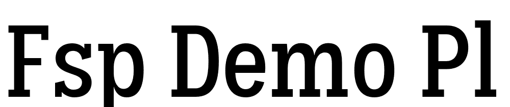 FSP DEMO Pl Slb Cnd Mdm Regular font family download free