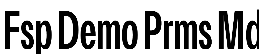 FSP DEMO Prms Mdm Cndnsd Regular font family download free