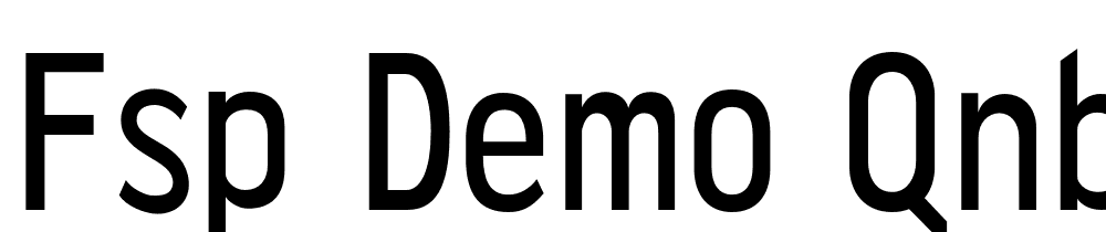 FSP DEMO Qnbch Mdm Cndnsd Regular font family download free