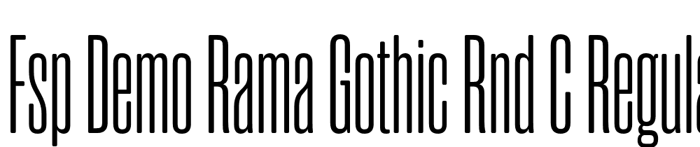 FSP DEMO Rama Gothic Rnd C Regular font family download free