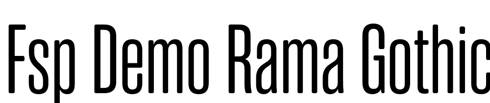 FSP DEMO Rama Gothic Rnd M Regular font family download free