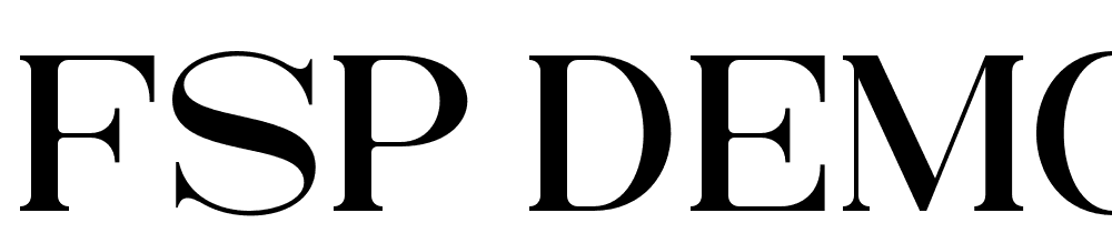 FSP DEMO Rankings Caps Regular font family download free